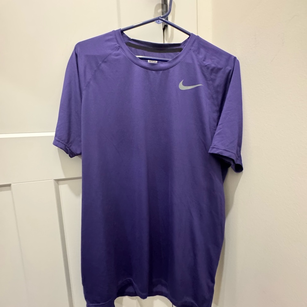 Nike Men's Short Sleeve Tee in Purple